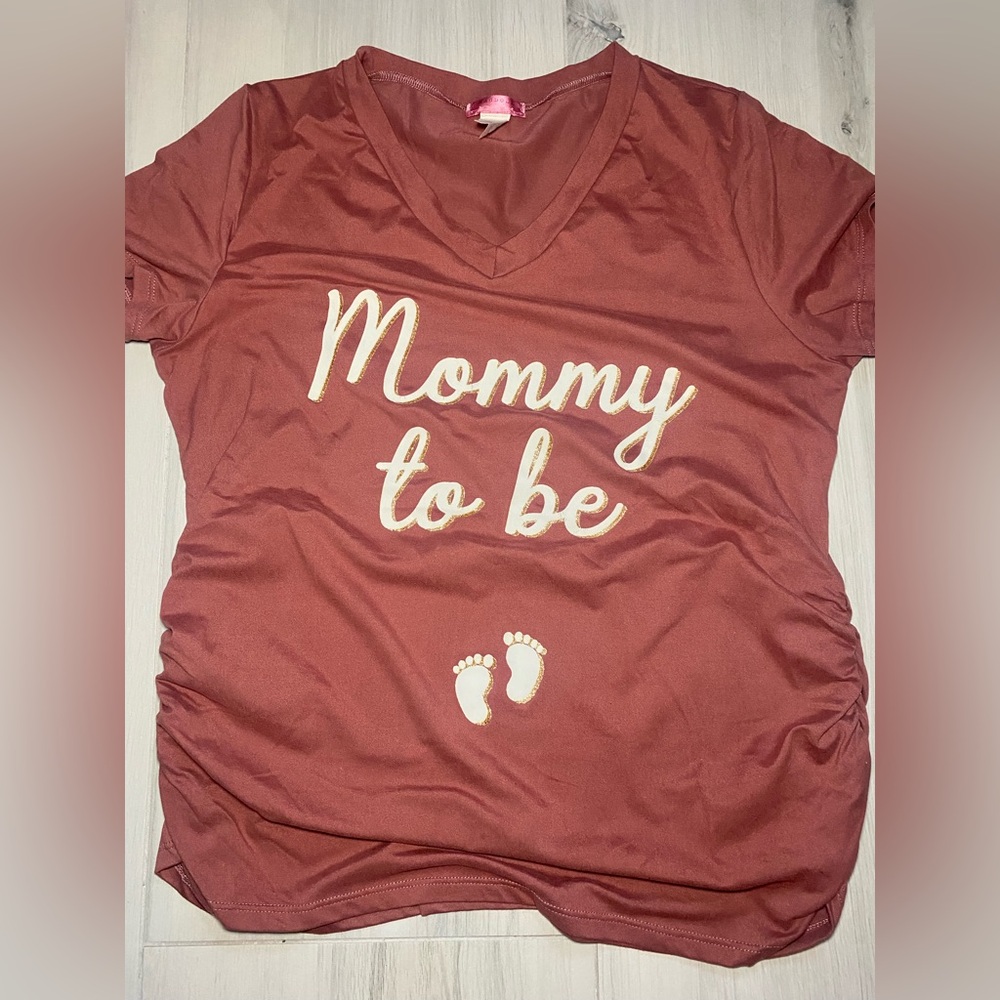 Ragdoll 'Mommy to Be' Shirt - Reddish Brown